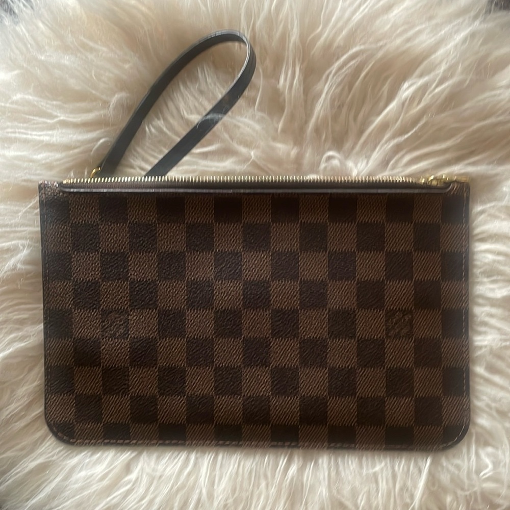 Louis Vuitton Neverfull pouch/clutch in Damier Ebene
